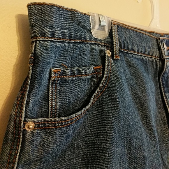 Old Navy Raw Hem Mini Jean Skirt - Picture 3 of 6